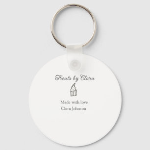 Chaveiro Garra prateada trata padaria feita com nome de amo