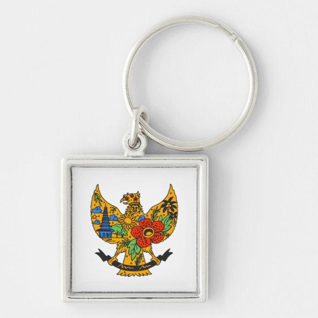 Chaveiro Garuda Pancasila Indonésio Vintage (Frente)