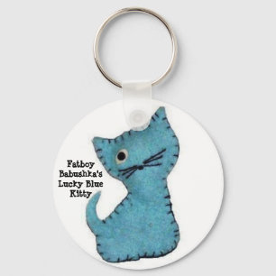 Chaveiro Gatinho azul afortunado de Fatboy Babushka