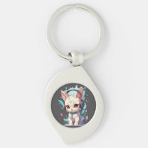 Gatinho bonito com Fones de ouvido mágicos