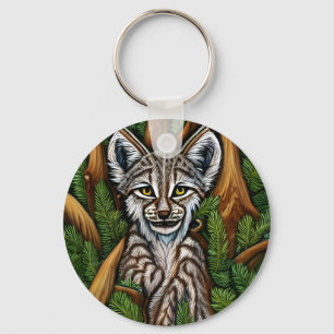 Chaveiro Gatinho bonito e adorável do Lynx