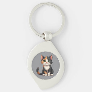 Chaveiro Gatinho Calico Caprichoso com Cattitude