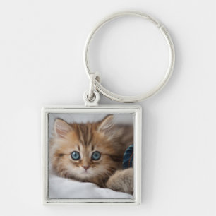 Chaveiro Gatinho com olhos azuis