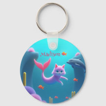 Gatinho de Sereia Cor-de-rosa-branca