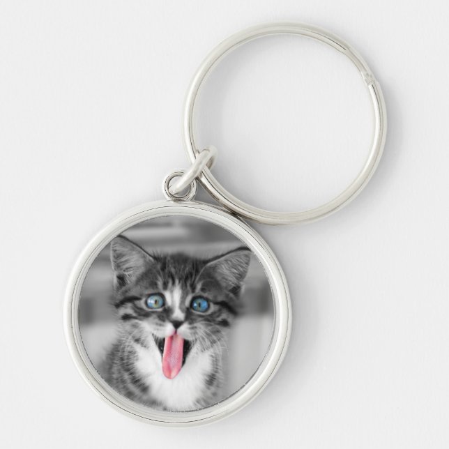 Chaveiro Gatinho engraçado (Frente)