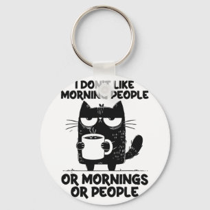 Chaveiro Gatinho Engraçado Gatinho de Café Não Gosto das Pe