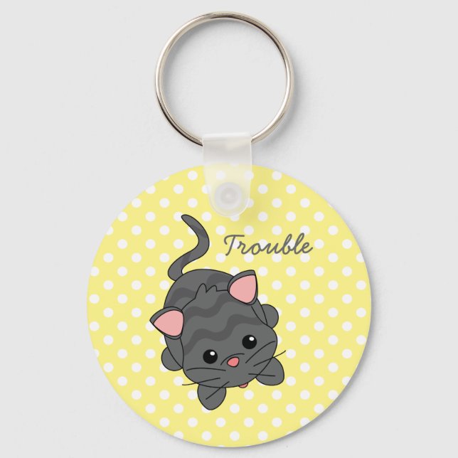 Chaveiro Gatinho Implante (Frente)