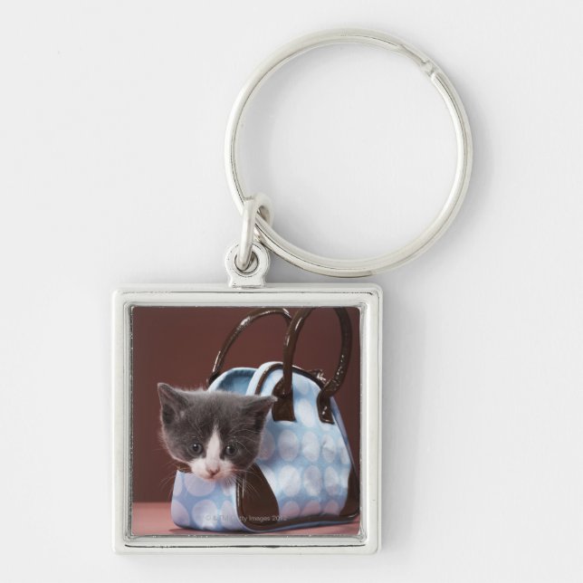 Chaveiro Gatinho na bolsa (Frente)