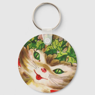 Chaveiro gatinho natais vintages