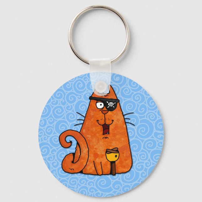 Chaveiro gatinho pirata (Frente)