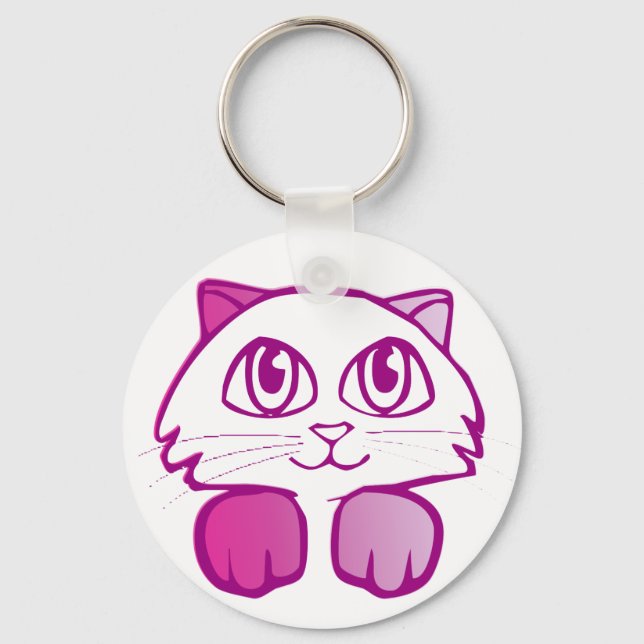 Chaveiro Gatinho roxo (Frente)