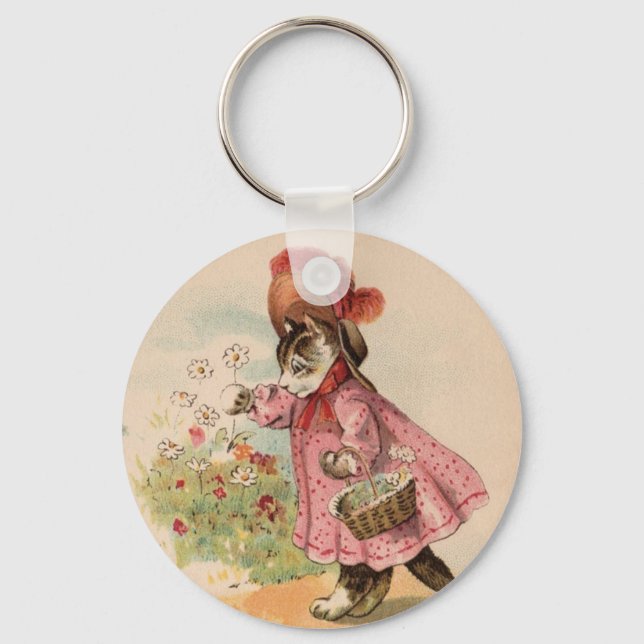 Chaveiro Gatinho Vintage (Frente)