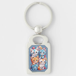 Chaveiro Gatinhos Gelados Kawaii
