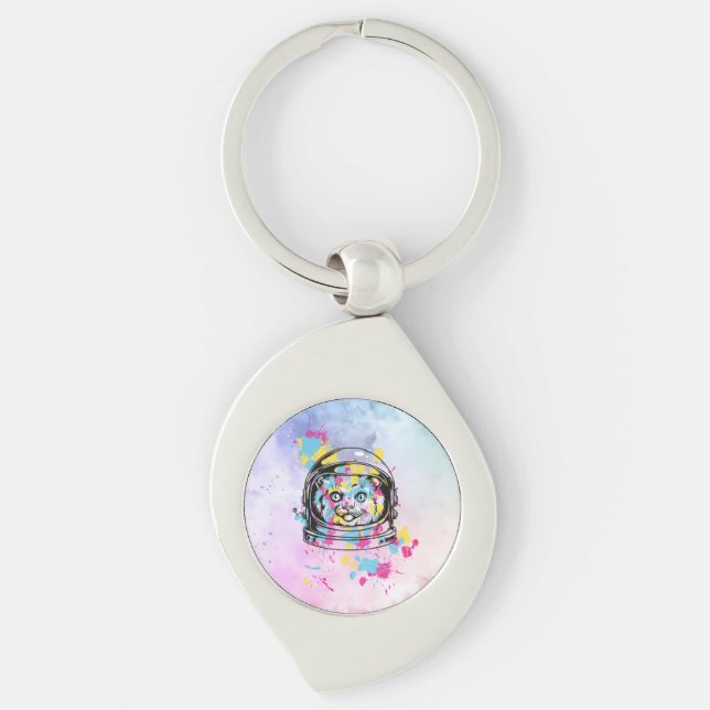 Chaveiro Gato Astronauta (Frente)