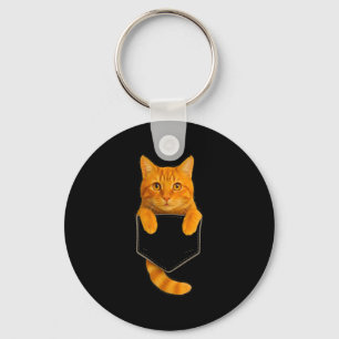 Chaveiro Gato Atigrado Fofo na Bolsa Presentes Divertidos p