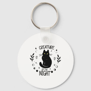 Chaveiro Gato bonitinho de Halloween Noite Queda Wiccan Mul