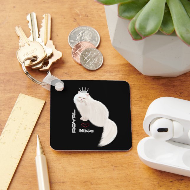 Chaveiro Gato branco (Mesa)