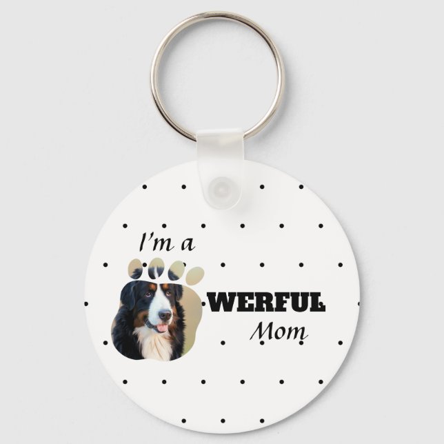 Chaveiro Gato/Cachorro As patas de texto da mãe adicionam f (Frente)