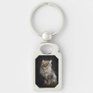 Chaveiro Gato Cinza Fofo