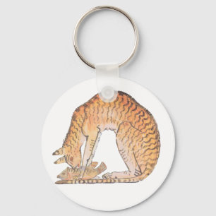 Chaveiro gato com peixe