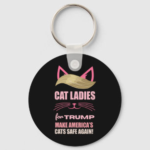 Chaveiro Gato Damas por Trump Torna os Gatos Americanos Seg