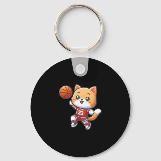 Chaveiro Gato De Basquete No 33 Lay Up (Frente)