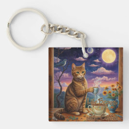 Chaveiro Gato de café