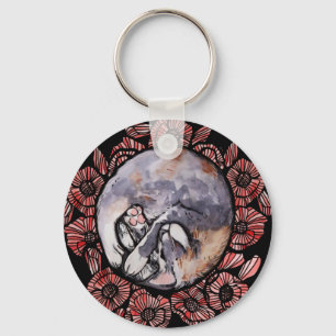 Chaveiro Gato De Calico Gato De Gato Vermelho De Papoila Di