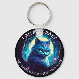 Chaveiro Gato de Cheshire Eu não estou louco