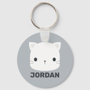 Chaveiro Gato de Cuta com Nome Personalizado