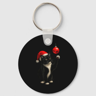 Chaveiro Gato de enfeite de smoking engraçado chapéu de Pap