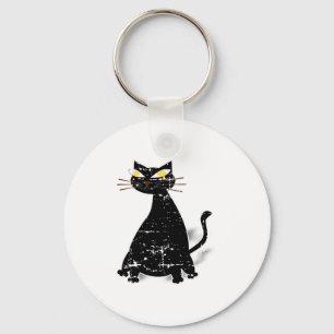 Chaveiro Gato de Gordura Preto