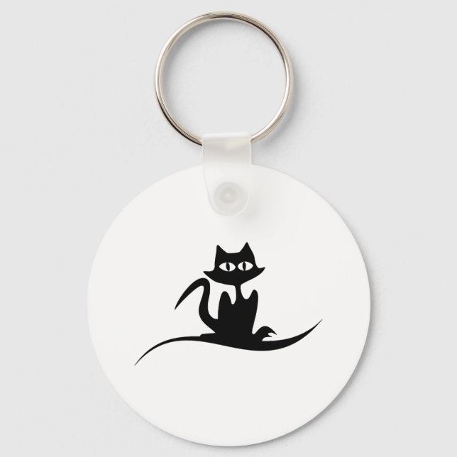 Chaveiro Gato de Halloween (Frente)