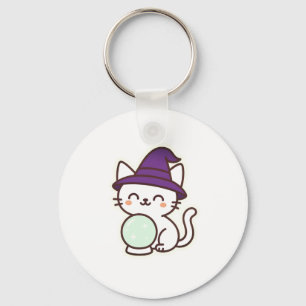 Chaveiro Gato de Halloween de Kawaii - Mágico e Adorável Sp