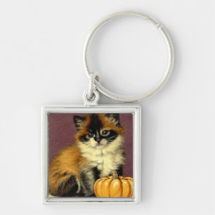 Chaveiro Gato de Halloween Vintage Ragdoll