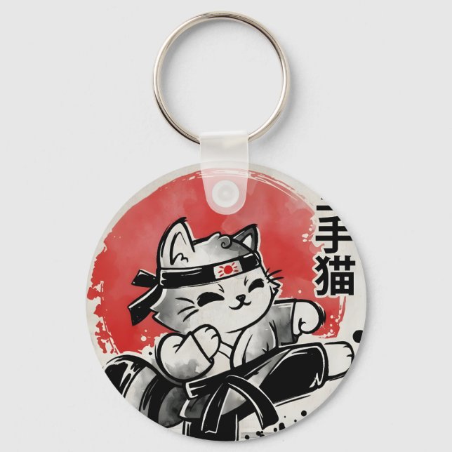 Chaveiro Gato de Karate (Frente)