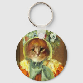 Chaveiro Gato de Mary Cassatt em Bonnet