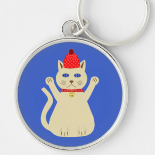 Chaveiro Gato de Natal bonito