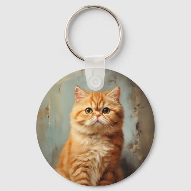 Chaveiro Gato de Shorthair exótico (Frente)