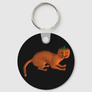 Chaveiro Gato de Tigre de Halloween