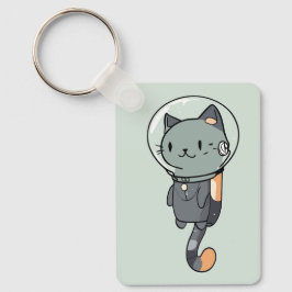 Chaveiro Gato do Astronauta de Kawaii