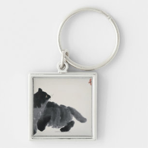 Chaveiro Gato e borboleta