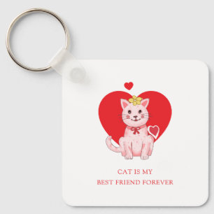 Chaveiro gato é meu melhor amigo para sempre