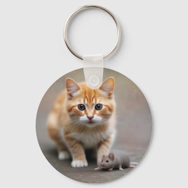 Chaveiro Gato e Rato (Frente)
