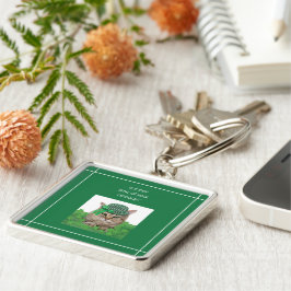 Chaveiro Gato Engraçado na Rua. Dia de Patrick