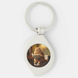 Chaveiro Gato Engraçado no Banheiro | Quirky Bathroom Humor