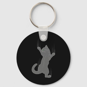 Chaveiro Gato Engraçado Subindo Amante de Arranhões de Gato