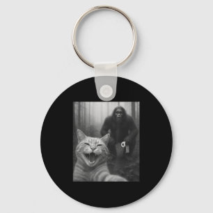 Chaveiro Gato Engraçado Surpreende Selfie Feliz Com Doin Pé