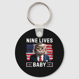Chaveiro Gato Engraçado Trump 9 Vidas Por Voto Engraçado Pa