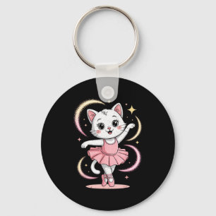 Chaveiro Gato Engraçado Tutu Balé Dança Balé
